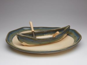 Canoe on a Lake Dip Set